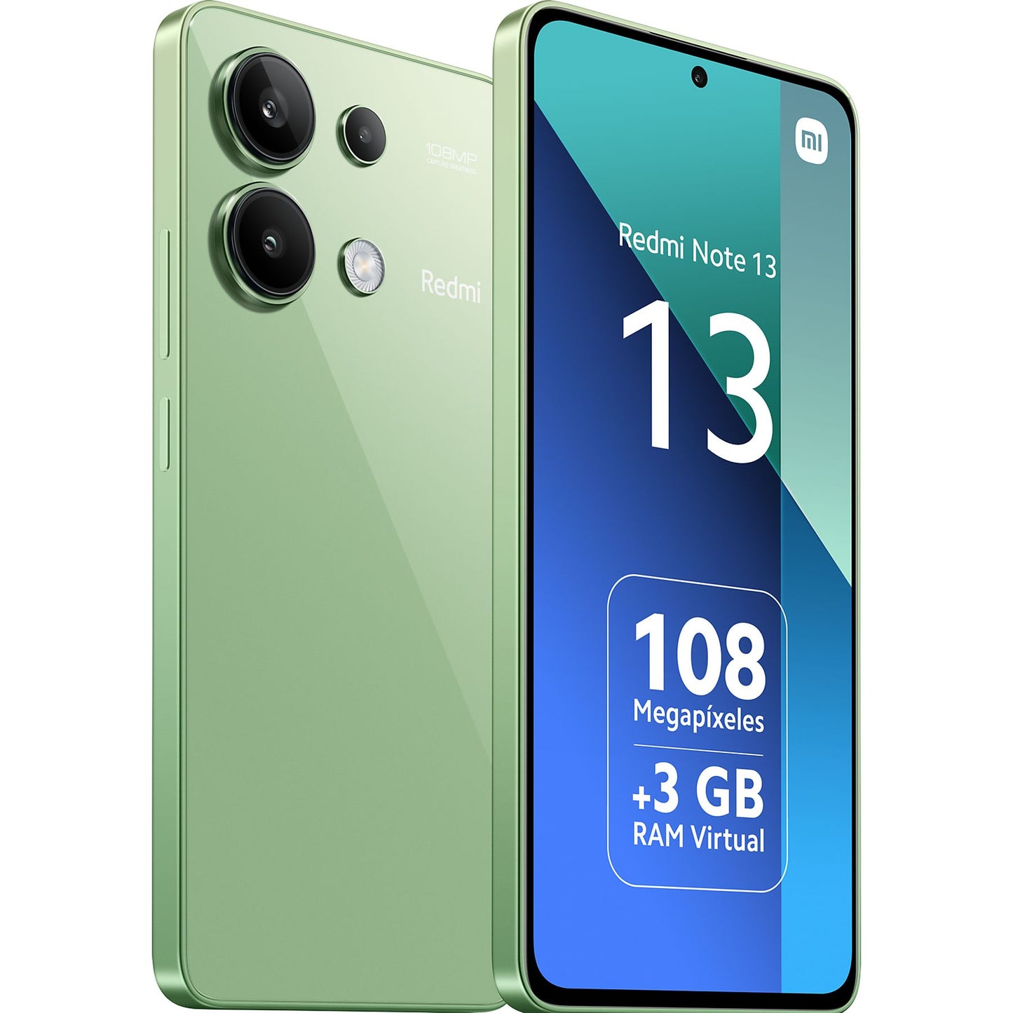 Xiaomi Redmi Note 13, Mint Green, 128 GB, 6GB RAM, 6.67" AMOLED FHD+, Snapdragon 685, 5000 mAh, Android