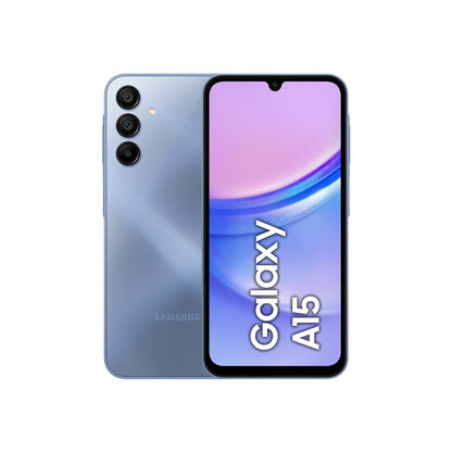 Samsung Galaxy A15 LTE, Azul, 128GB, 4GB RAM, 6.5" FHD+, MediaTek G99 Octa-Core, 5000mAh, Android 14