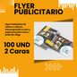 Flyer Publicitario A6 100und 2 Caras