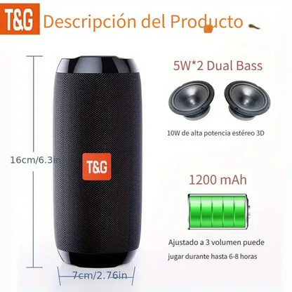 Altavoz inalámbrico portátil TG117